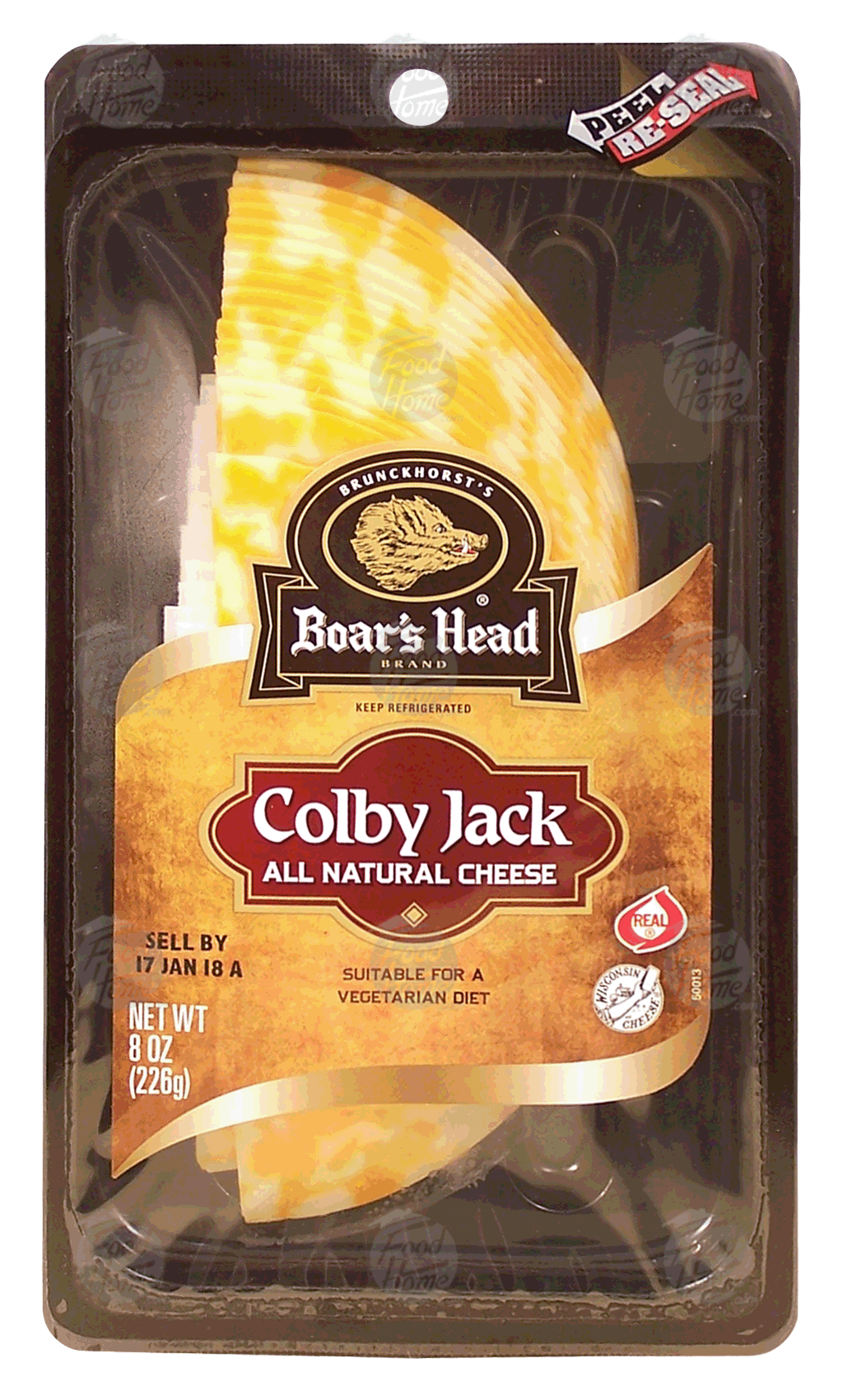 Boar's Head  colby jack natural cheese sliced Full-Size Picture